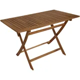 DEGAMO Klapptisch TOBAGO 70x120cm rechteckig, Akazie geölt