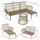 Outsunny Rattan Set 3-tlg. Kaffee