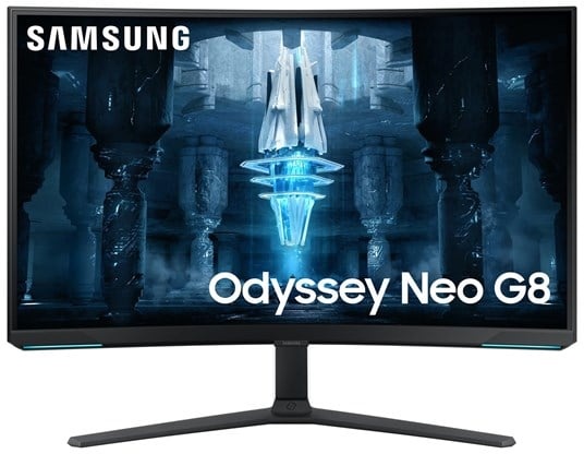 32" Odyssey Neo G8 - 4K - 240Hz - VA (Quantum Mini-LED) - HDMI 2.1 - Curved - 1 ms - Bildschirm