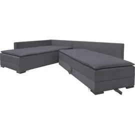 Home Affaire Eckcouch Cord 3-Sitzer Grau
