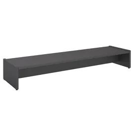 CARO-Möbel Monitorständer Zoom für 2 Monitore 100 x 15 x 27 cm Grau