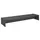 CARO-Möbel Monitorständer Zoom für 2 Monitore 100 x 15 x 27 cm Grau