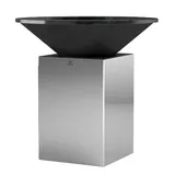 Ofyr Feuerplatte Ø 100 cm Stahl gebürstet