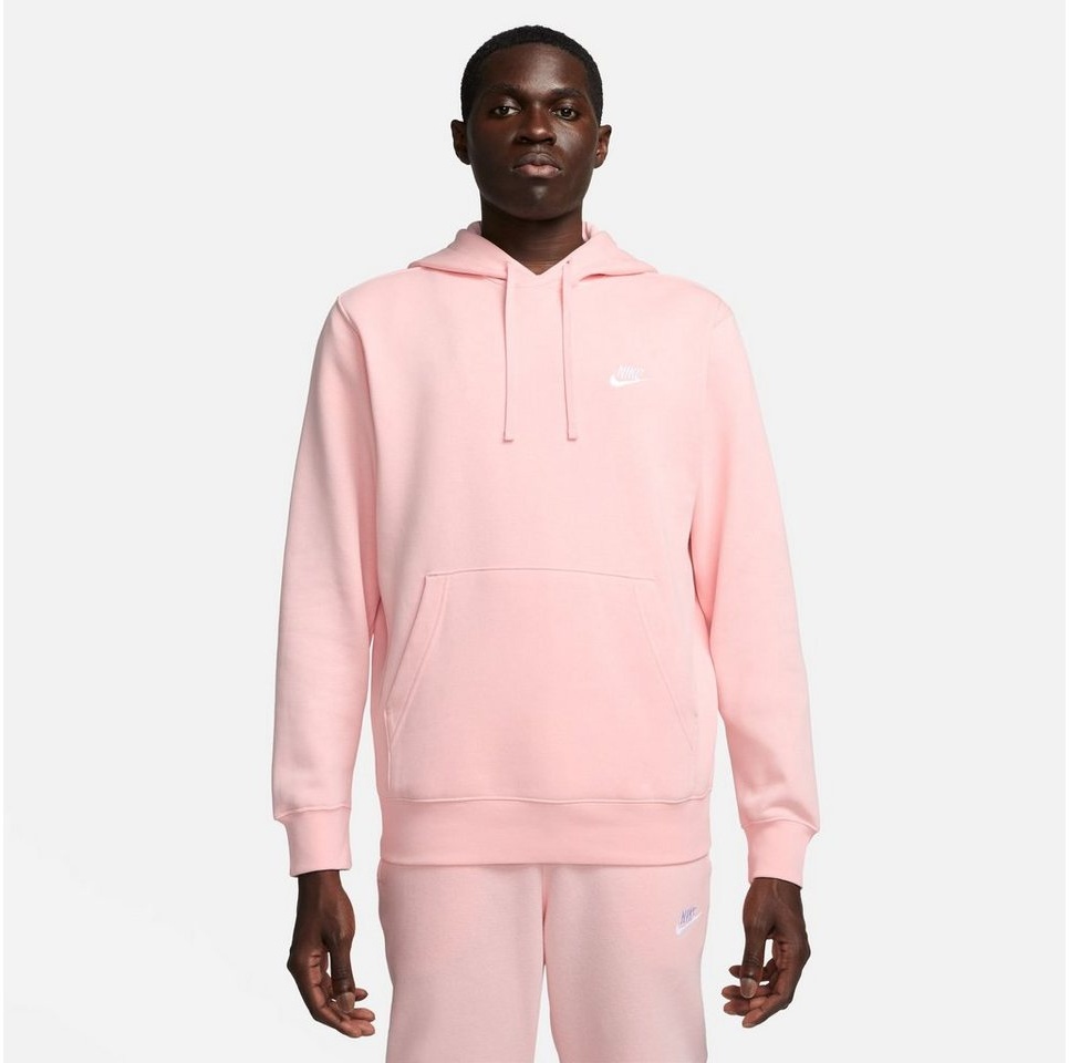 Nike Sportswear Kapuzensweatshirt CLUB FLEECE PULLOVER HOODIE rosa XL