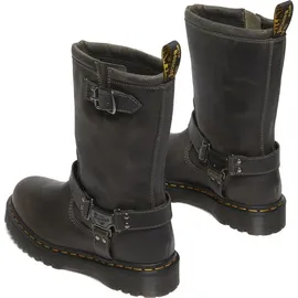 Dr. Martens Anistone Hi Charcoal Grey Burnished Waxy Pull Up Wp 40 EU