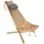 EcoFurn - Ecochair Skandinavischer Gartenstuhl Holz Erle Natur Mit Nackenkissen