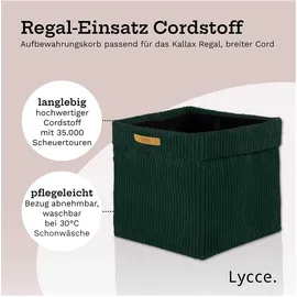 lycce Aufbewahrungskorb Faltbare Aufbewahrungsbox Cord 4P 33 x 33 x 31 cm grün