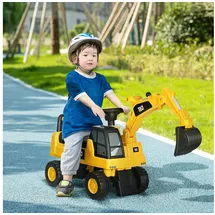 Homcom Sitzbagger Rutscherfahrzeug gelb (85x27,5x47,5cm)
