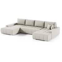 Fun Möbel Wohnlandschaft Sofa mit Schlaffunktion VOGAR Stoff Aulla