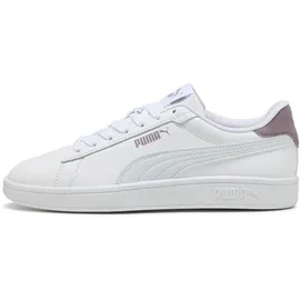 Puma Smash 3.0 L Herren Weite E White/Silver Mist/Plum Jam 46