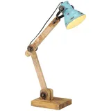 vidaXL Schreibtischlampe, 25 W Blau E27