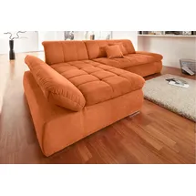 DOMO collection Ecksofa "NMORIC XXL, 300x172x80cm, L-Form", orange (terrakotta), B:300cm H:80cm T:172cm, Chenille (85% Polyester, 15% Acryl);Luxus-Microfaser (100% Polyester);Struktur ( 100% Polyester);Microfaser PRIMABELLE (100% Polyester), Sofas, Ecksofa, wahlweise mit