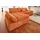 DOMO collection Ecksofa "NMORIC XXL, 300x172x80cm, L-Form", orange (terrakotta), B:300cm H:80cm T:172cm, Chenille (85% Polyester, 15% Acryl);Luxus-Microfaser (100% Polyester);Struktur ( 100% Polyester);Microfaser PRIMABELLE (100% Polyester), Sofas, Ecksofa, wahlweise mit