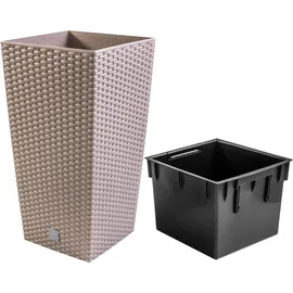 Prosperplast Rato Square 40 x 40 x 75 cm mocca