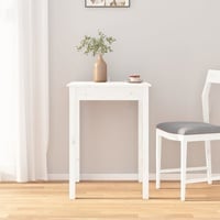 Prolenta Premium Esstisch Weiß 55x55x75 cm Massivholz Kiefer