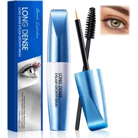 Wimpernserum ohne Hormone, Pflegefluid für Wimpern und Augenbrauen mit Präzisionsbürste, 10 ml Flasche mit schwarzer Applikatorbürste für unkomplizierte Anwendung