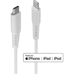 Lindy 2m USB Typ C an Lightning Kabel, weiß USB Typ C Stecker an Lightning Stecker (2 m, USB 2.0), USB Kabel