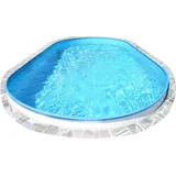 Waterman Stahlwandpool oval 623x360x120 cm, Stahl 0,4 mm weiß, Folie 0,4 mm blau, ultraweiß|BLAU No Size