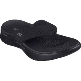 SKECHERS Damen Go Walk Flex Sandal-Splendor Flipflop, Schwarz/Schwarz, 41 EU