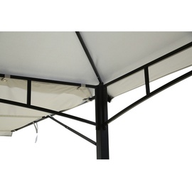 Ondis24 Pavillon Gartenzelt Partyzelt Stoffdach Grand Valley quadratisch, BxT: 330 x 330 cm - weiss