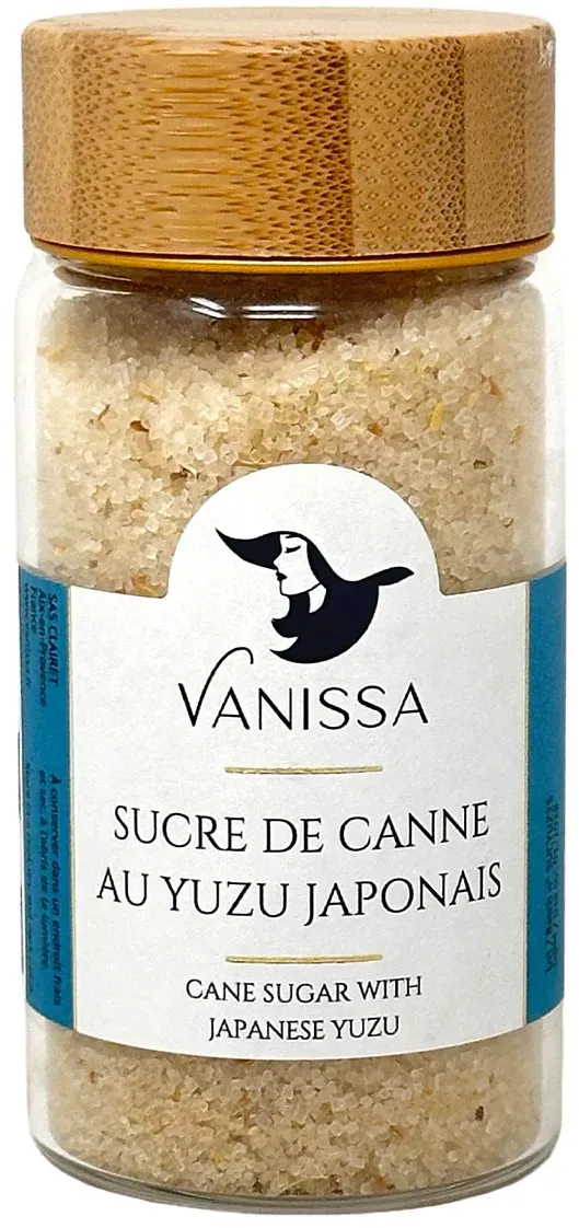 Vanissa Sucre de Canne au Yuzu: Japanischer Yuzu-Rohrzucker im Glas für exotische Kreationen