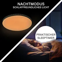 MegaLight LED Deckenleuchte Asteroids schwarz Ø 35cm