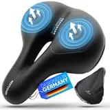 Nextcover NEXTCOVER® Fahrradsattel Damen & Herren mit [Airflow] Vertiefung für maximalen Fahrkomfort I Ergonomischer Memory Foam Fahrrad Sattel mit optimaler Luftzirkulation I bequem