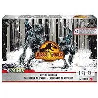 Jurassic World HHW24 Adventskalender 2024 Kinder Dinosaurier-Figuren Kampf-Arena