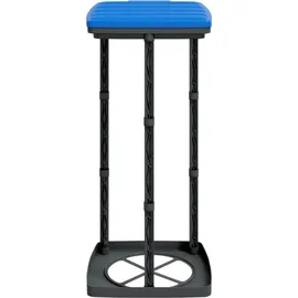 vidaXL Müllsackständer 2 Stk. Schwarz und Blau 60 L PP