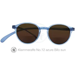 Lesebrille No.12 Klammeraffe SUN Bifokal azure