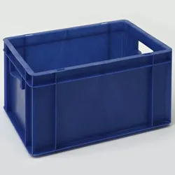 PROREGAL Euronorm-Lagerbehälter | Bear | HxBxT 21x30x40cm | Blau | Eurobehälter Eurobox Euronorm-Kiste Stapelbehälter Transportbehlter Transportbox