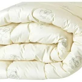 sei design heimtextilien inh. i. richter Winterbettdecke WOOL Comfort Collection, 220x200 - Creme