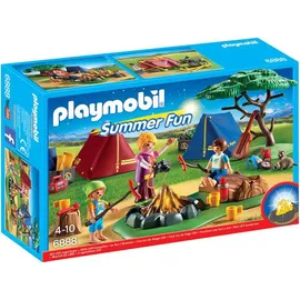 Playmobil Summer Fun Zeltlager mit LED-Lagerfeuer (6888)