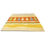 morgenland Teppich »Designer Teppich handgewebt orange«, rechteckig, orange
