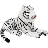 Brubaker Tiger Kuscheltier 25 cm Weiß