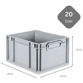 Proregal Eurobox NextGen Economy 22 x 30 x 40 cm 5-tlg. grau