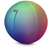 Sitting Ball Sitzball/Gymnastikball Rainbow mit in Soft-Feeling Digitaldruck-Bezug