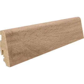 Living by Haro Sockelleiste Eiche Trient Natur-Columbia Natur 58 mm x 19 mm x Länge 2200 mm