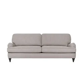 Soho Couch Flachgewebe 3-Sitzer Grau