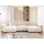 s-style möbel Wohnlandschaft Plüschcord 2-Sitzer Beige
