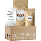 Einweihungsgeschenk Brot und Salz Box - Umzugsgeschenk, Einzugsgeschenk, Richtfest, Backmischung, Geschenk zum Umzug, Einzugsgeschenk für Haus und Wohnung im Mini-Umzugskarton von Fräulein Fred