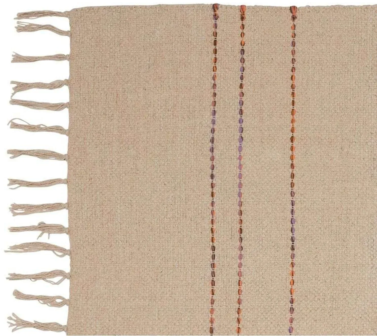 Teppich/Läufer Hübsch, Beige, Stoff / Textil