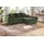 Jockenhöfer Ecksofa JOCKENHÖFER GRUPPE "Genua L-Form, B: 250 cm", grün, B:250cm H:92cm T:179cm, Cord: 100% Polyester, Sofas, Ecksofa, mit 2 Zierkissen
