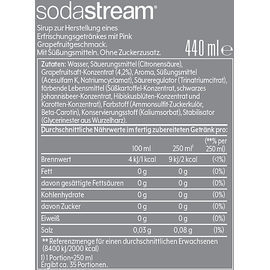 Sodastream Pink Grapefruit Karbonisierungssirup
