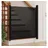 vidaXL Haustier-Barriere Ausziehbar Hundegitter 102,5x125 cm Schwarz