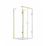 Buylando Emma Komplettdusche rechts 100 x 195 cm Gold/Transparent D648360641500