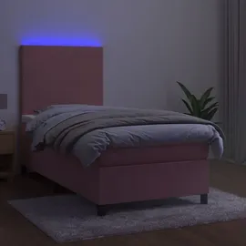 vidaXL Boxspringbett 100 x 200 cm Rosa