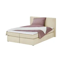 smart Boxspringbett  Basic , creme , Maße (cm): B: 193 H: 97 T: 211