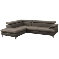 Primo Ecksofa aus Kunstleder David ¦ braun ¦ Maße (cm): B: 208 H: 74 T: 256.0