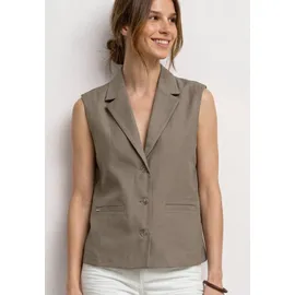 STREET ONE Kurzweste mit Reverskragen Beige 34